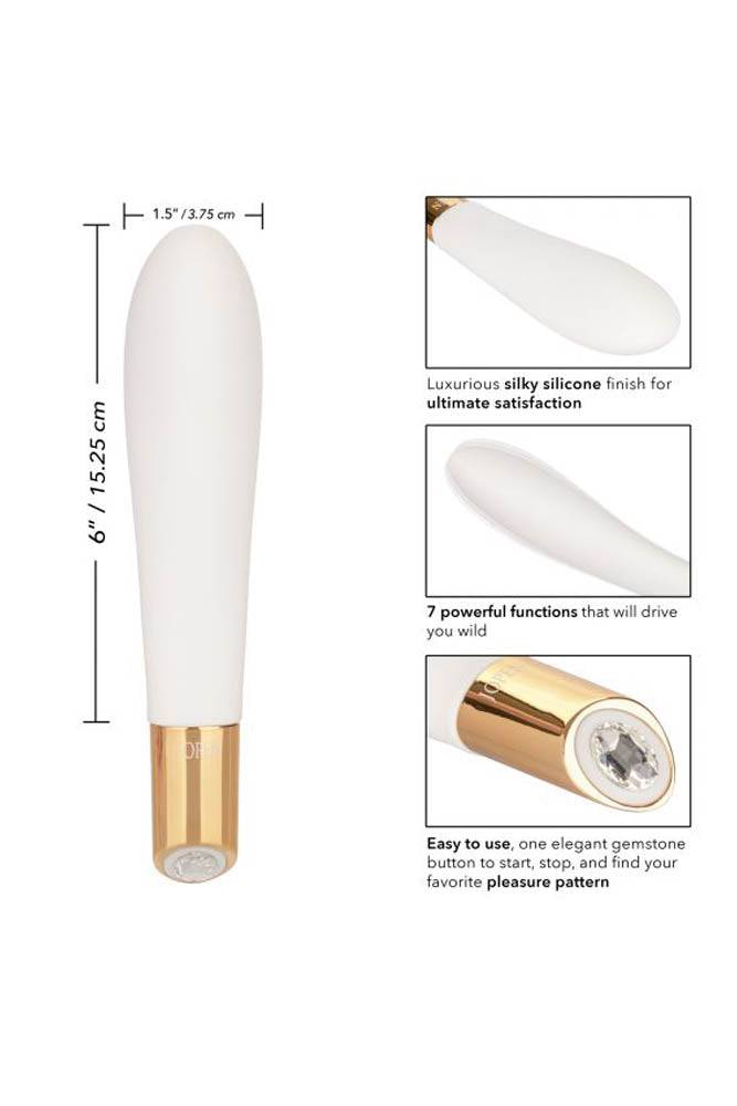 Jopen - Callie - Vibrating Wand - White/Gold | Stag Shop Jopen - Callie - Vibrating Wand - White/Gold | Stag Shop