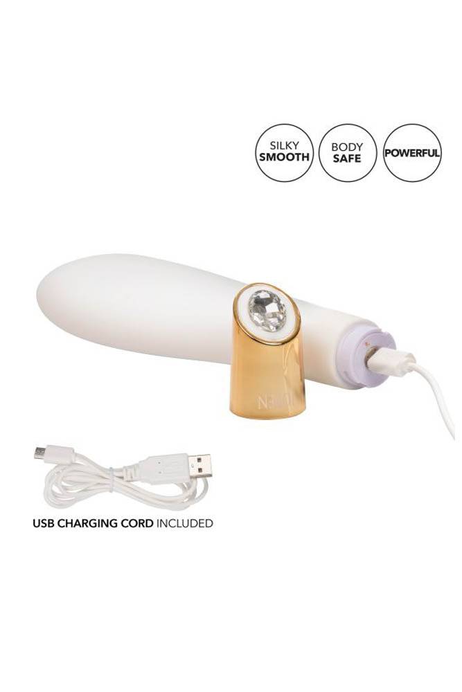 Jopen - Callie - Vibrating Wand - White/Gold - Stag Shop