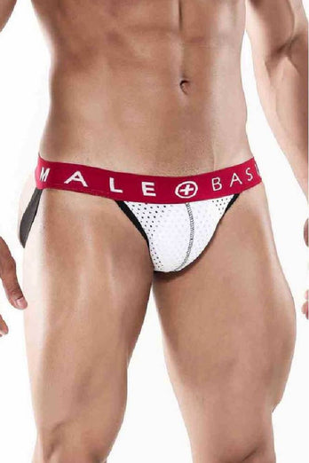 MaleBasics - Spot Jockstrap - White - Stag Shop