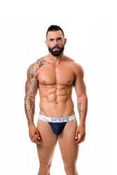 Jor Underwear - Cronos Mesh Thong - Blue - Stag Shop