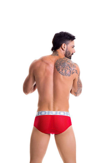 Jor Underwear - Cronos Mesh Brief - Red - Stag Shop