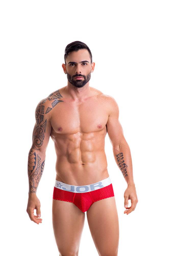 Jor Underwear - Cronos Mesh Brief - Red - Stag Shop