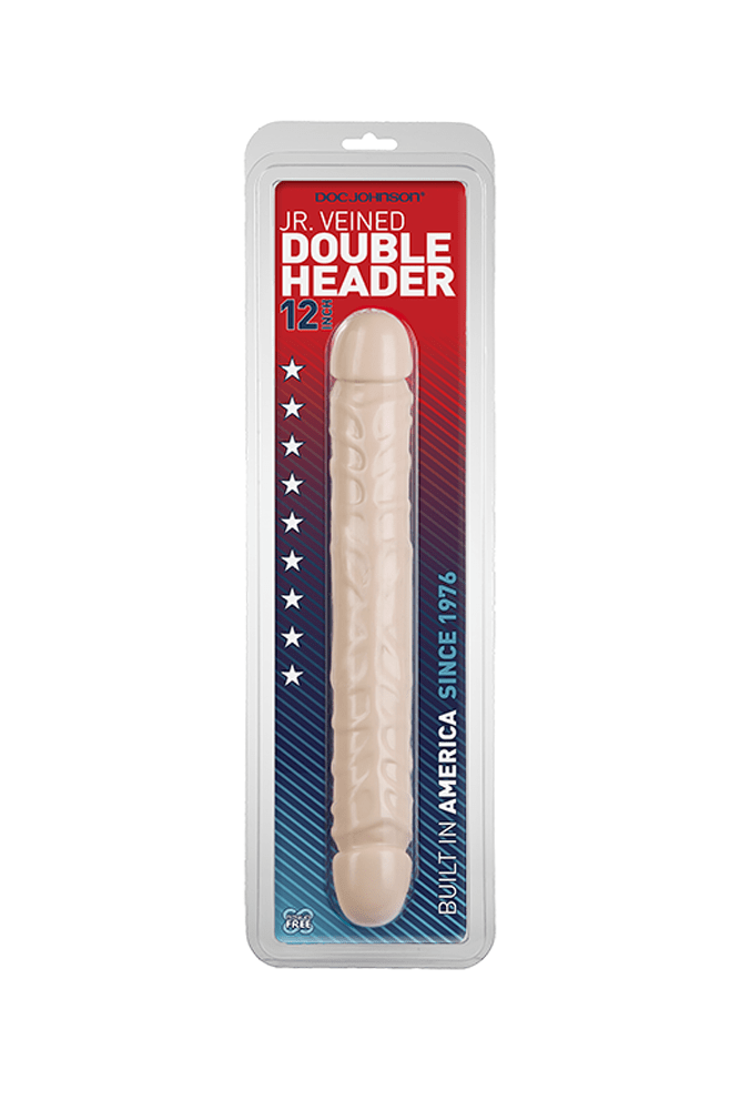 Doc Johnson - Jr. Veined Double Header 12 Inch Dildo - Stag Shop