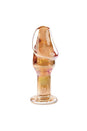 Evolved - Gender X - Just the Tip Glass Anal Plug - Orange - Stag Shop