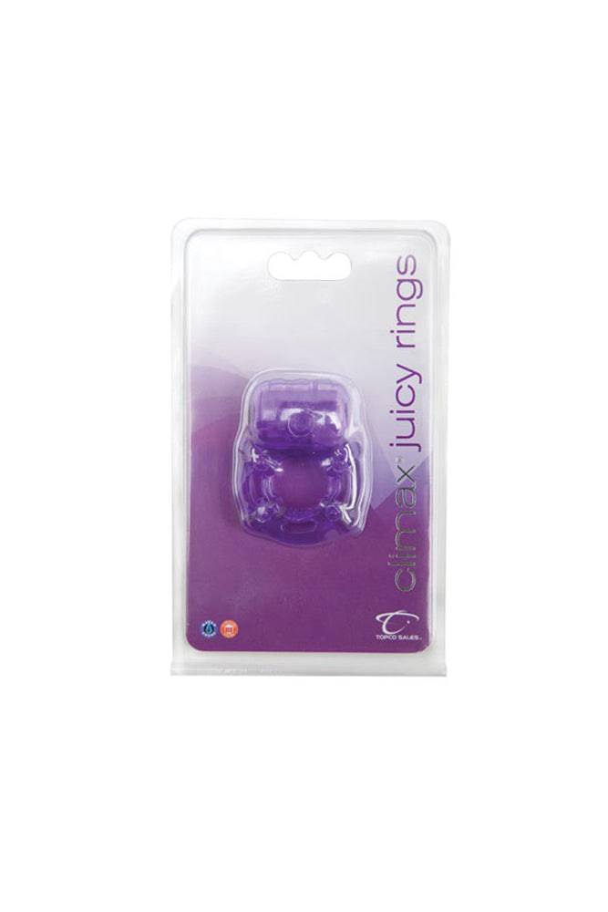 Topco - Climax - Juicy Vibrating Cock Ring - Assorted Colours - Stag Shop
