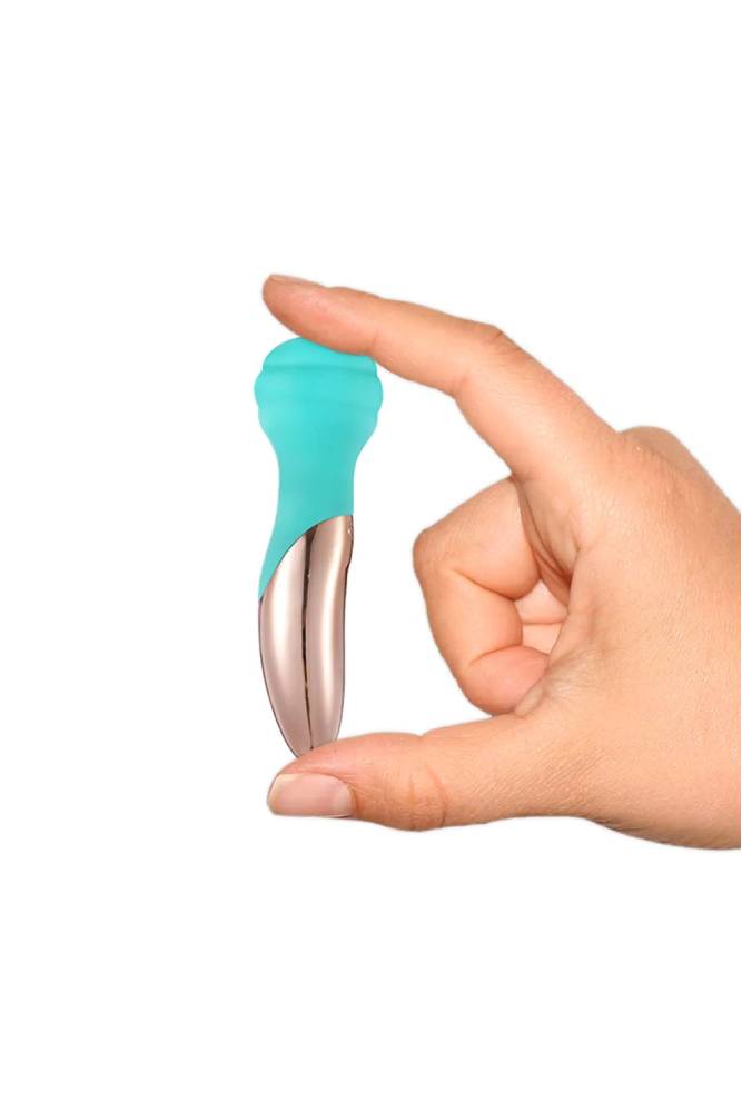 Maia Toys - Kali Dual Motor Mini Wand Vibrator - Blue - Stag Shop