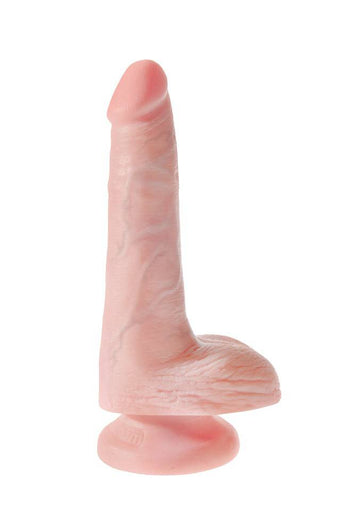Pipedream - King Cock - Realistic Dildo with Balls - 6 inch - Beige - Stag Shop