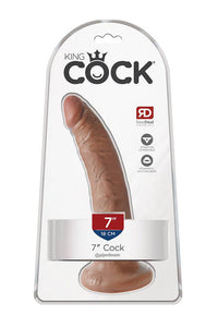 Thumbnail for Pipedream - King Cock - Ultra Realistic Dildo - 7 inch - Tan - Stag Shop