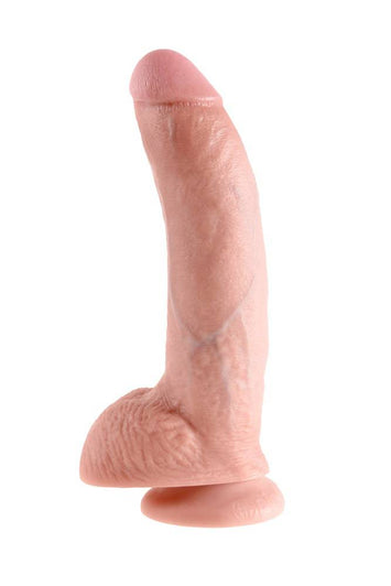 Pipedream - King Cock - Realistic Dildo with Balls - 9 inch - Beige - Stag Shop