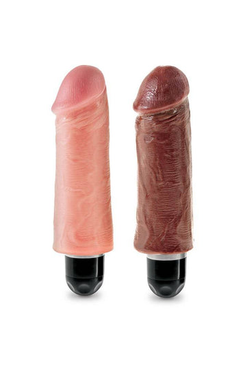 Pipedream - King Cock - Vibrating Realistic Stiffy Dildo - 5 inch - Stag Shop