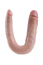 Pipedream - King Cock - Double Trouble Curved Ultra Realistic Double Ended Dildo - Large - Beige