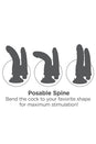 Pipedream - King Cock - Double Vibrating Penetrator Ultra Realistic Dildo - Beige - Stag Shop