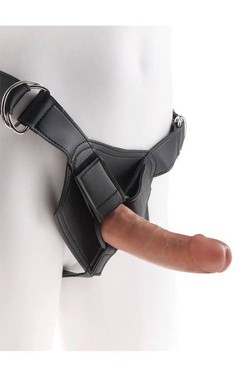 Pipedream - King Cock - Strap-On Harness with Realistic Dildo - 6 inch - Tan - Stag Shop