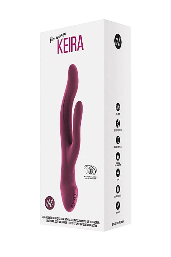 Shots Toys - Jil - Keira - Endless Flexible Rabbit Vibrator - Purple - Stag Shop