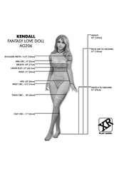 XR Brands - Next Gen - Kendall  - Fantasy Life Size Replica Love Doll - Stag Shop