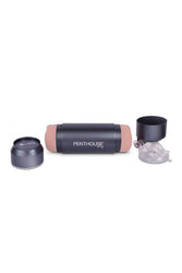 Topco - Penthouse Pet - Cyberskin Hands-Free Dual Stroker - Kenna James - Stag Shop