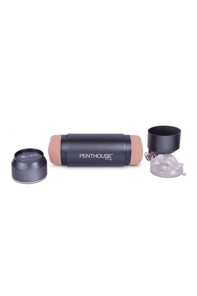 Topco - Penthouse Pet - Cyberskin Hands-Free Dual Stroker - Kenna James - Stag Shop