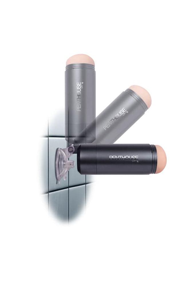 Topco - Penthouse Pet - Cyberskin Hands-Free Dual Stroker - Christina Cinn - Stag Shop