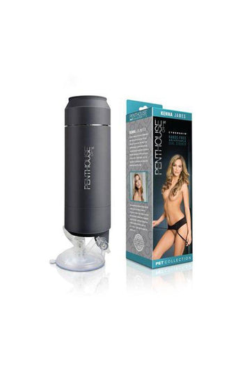Topco - Penthouse Pet - Cyberskin Hands-Free Dual Stroker - Kenna James - Stag Shop