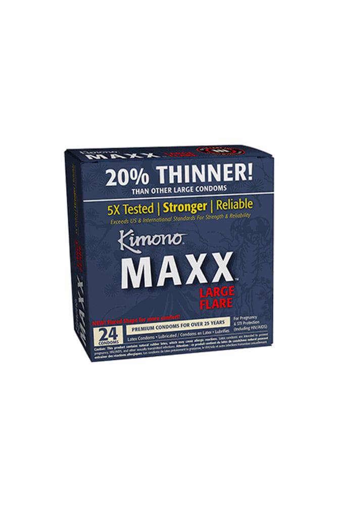 Kimono - Maxx Large Flare Condom with Free Lube - 24 pack - Stag Shop