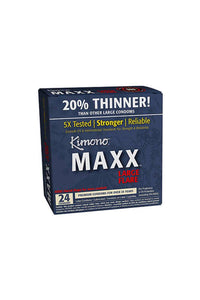 Thumbnail for Kimono - Maxx Large Flare Condom with Free Lube - 24 pack - Stag Shop