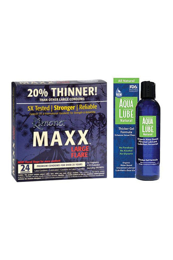 Kimono - Maxx Large Flare Condom with Free Lube - 24 pack - Stag Shop
