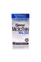 Kimono - MicroThin XL Condoms - 12 pack - Stag Shop