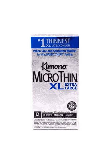 Kimono - MicroThin XL Condoms - 12 pack - Stag Shop