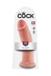Pipedream - King Cock - Ultra Realistic Dildo - 10 inch - Beige - Stag Shop