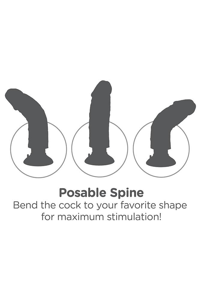 Pipedream - King Cock - Vibrating Realistic Dildo - 10 inch - Beige - Stag Shop