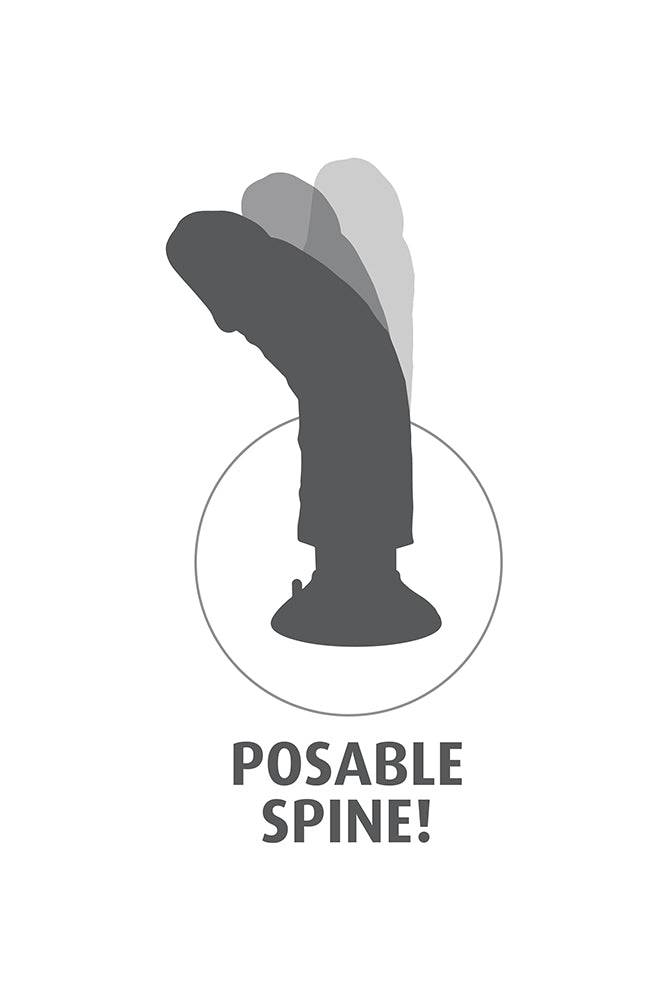 Pipedream - King Cock - Vibrating Realistic Dildo - 10 inch - Beige - Stag Shop