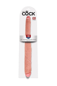 Thumbnail for Pipedream - King Cock - Realistic Tapered Double Ended Dildo - 16 inch - Beige - Stag Shop
