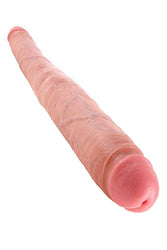 Pipedream - King Cock - Realistic Tapered Double Ended Dildo - 16 inch - Beige - Stag Shop