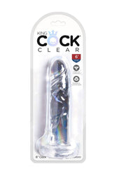 Pipedream - King Cock - Realistic Dildo - 6 inch - Clear - Stag Shop