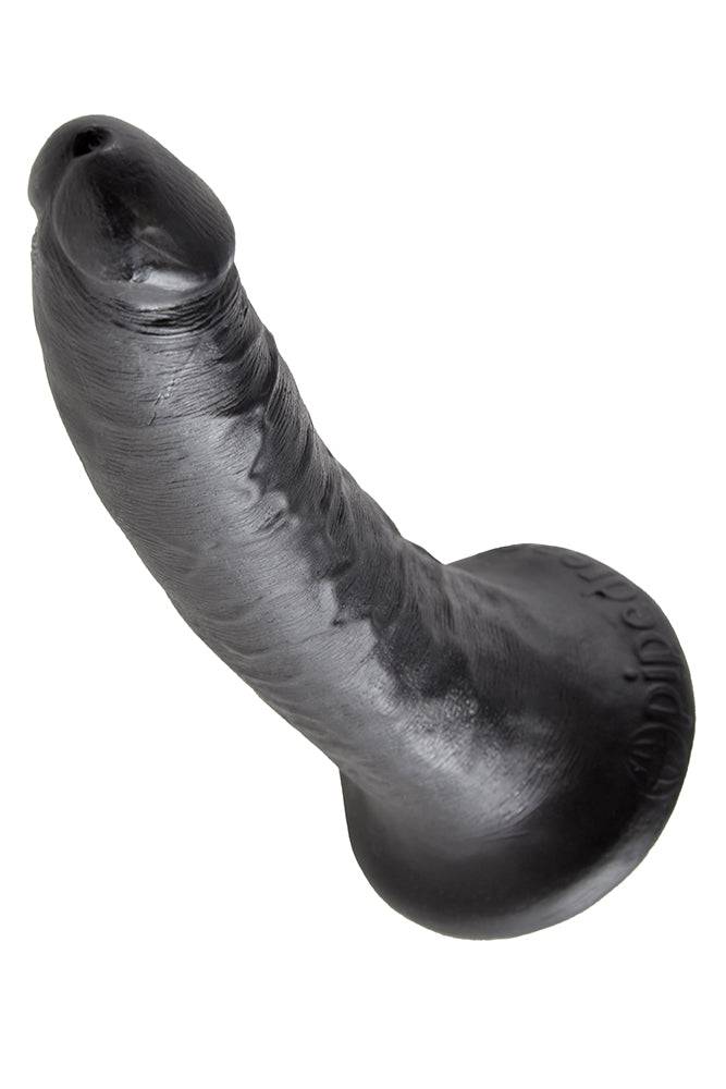 Pipedream - King Cock - Ultra Realistic Dildo - 7 inch - Black - Stag Shop