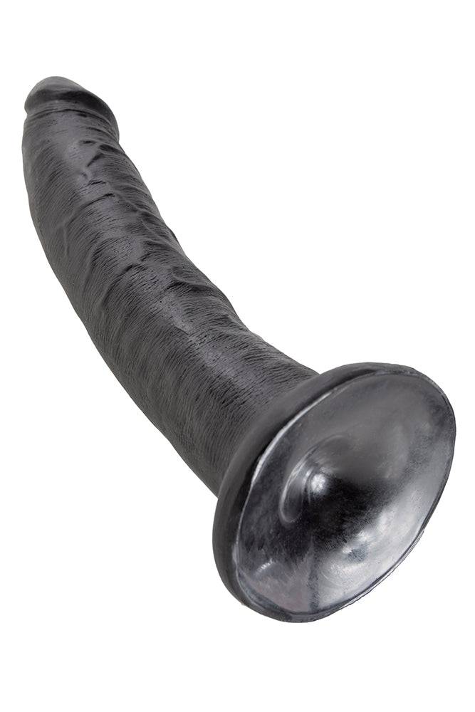 Pipedream - King Cock - Ultra Realistic Dildo - 7 inch - Black - Stag Shop