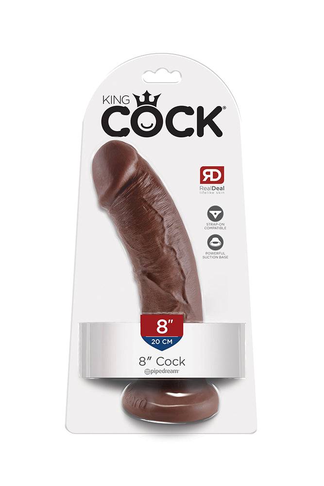 Pipedream - King Cock - Ultra Realistic Dildo - 8 inch - Assorted Colours - Stag Shop