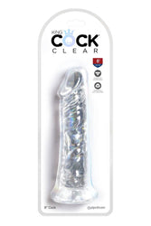 Pipedream - King Cock - Realistic Dildo - 8 inch - Clear - Stag Shop
