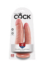 Pipedream - King Cock - Double Penetrator Ultra Realistic Dildo - 6 inch - Beige - Stag Shop