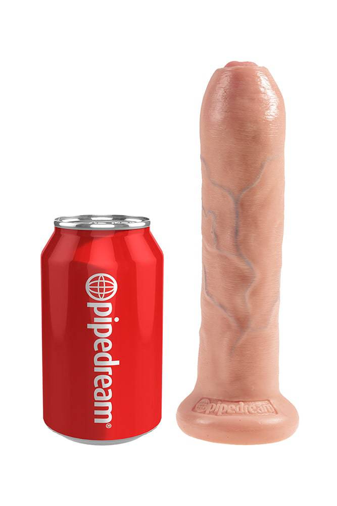Pipedream - King Cock - Uncut Cock Realistic Dildo - 7 inch - Beige - Stag Shop