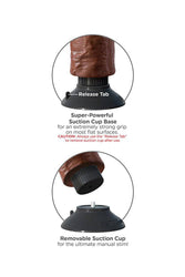 Pipedream - King Cock - Vibrating Realistic Cock - 6 inch - Brown - Stag Shop