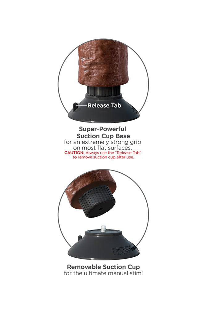 Pipedream - King Cock - Vibrating Realistic Cock - 6 inch - Brown - Stag Shop