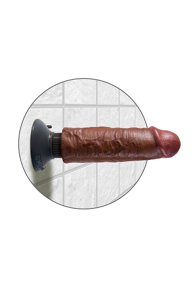 Pipedream - King Cock - Vibrating Realistic Cock - 6 inch - Brown - Stag Shop