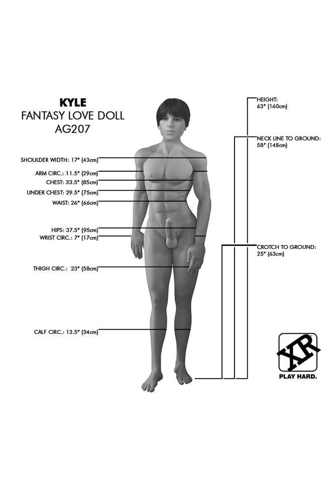 XR Brands - Next Gen- Kyle - Fantasy Life Size Replica Love Doll - Stag Shop