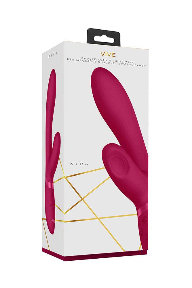 Shots Toys - VIVE - Kyra - Pulse Clitoral Rabbit Vibrator - Pink - Stag Shop