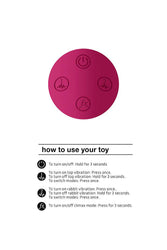 Shots Toys - VIVE - Kyra - Pulse Clitoral Rabbit Vibrator - Pink - Stag Shop