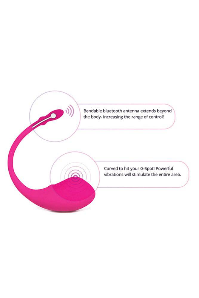 Lovense - Lush Bluetooth Egg Vibrator - Pink - Stag Shop