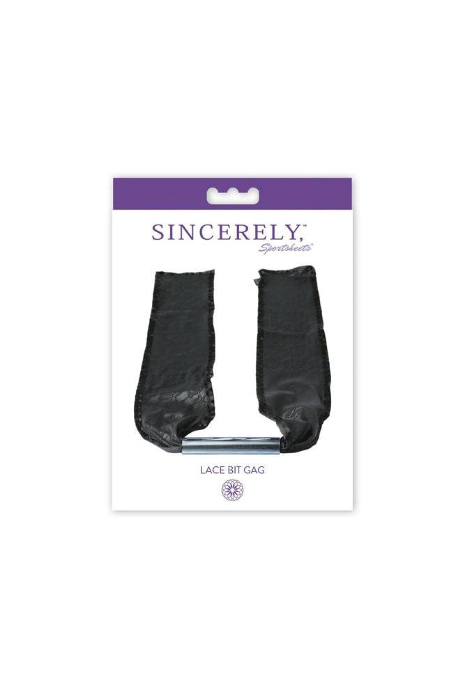 Sincerely by Sportsheets - Lace Bit Gag - Black - Stag Shop