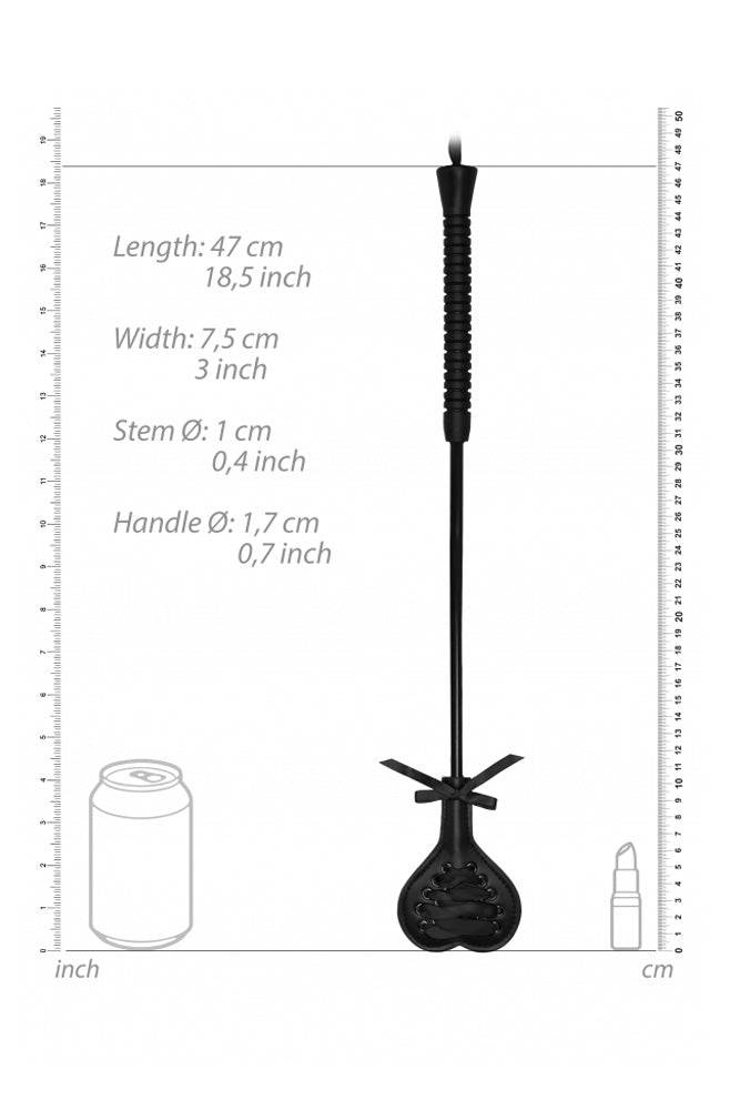 Ouch by Shots Toys - Lace Heart Crop - Assorted Colours - Stag Shop