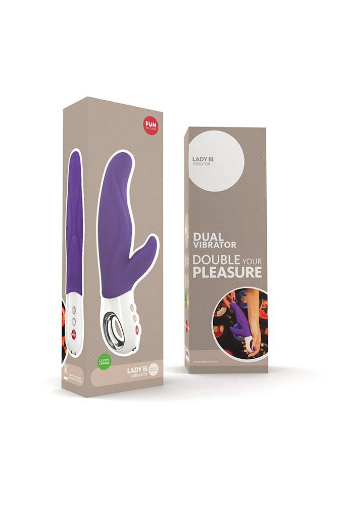 Fun Factory - Lady Bi Dual Vibrator - Violet - Stag Shop